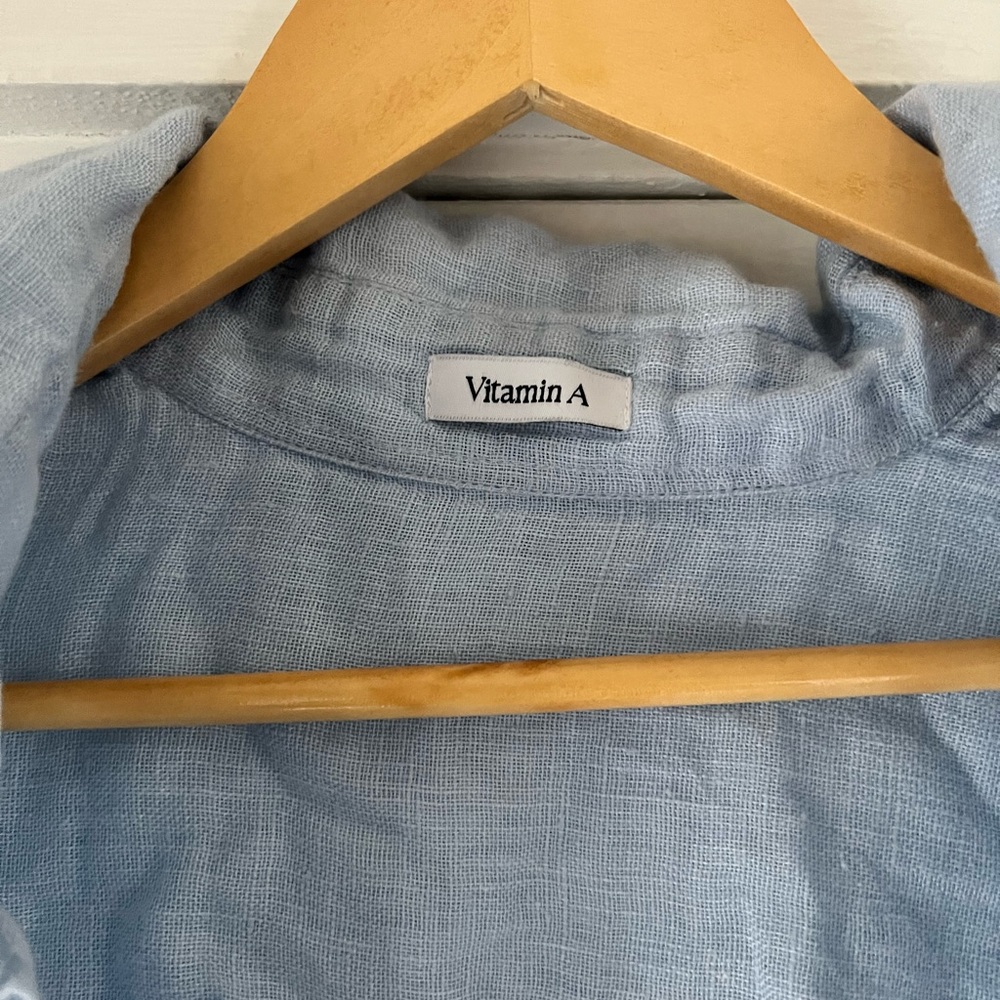 Vitamin A Linen Playa Shirt Dress